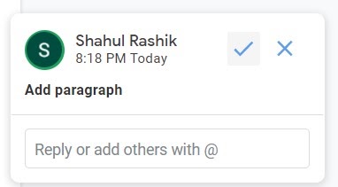 track changes in Google Docs