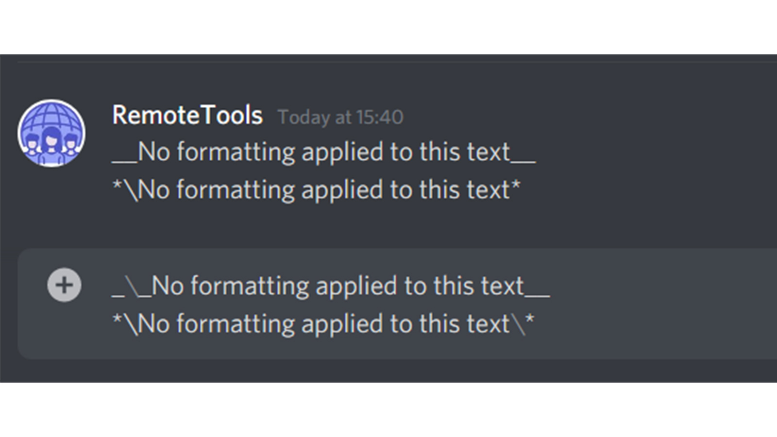 make text smaller in discord