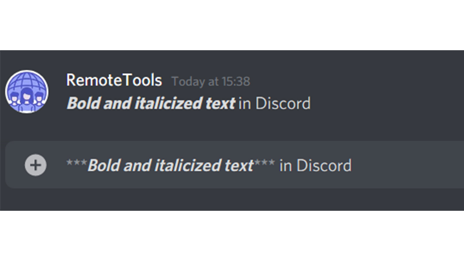 Formatage du texte Discord - discord gras et italique 