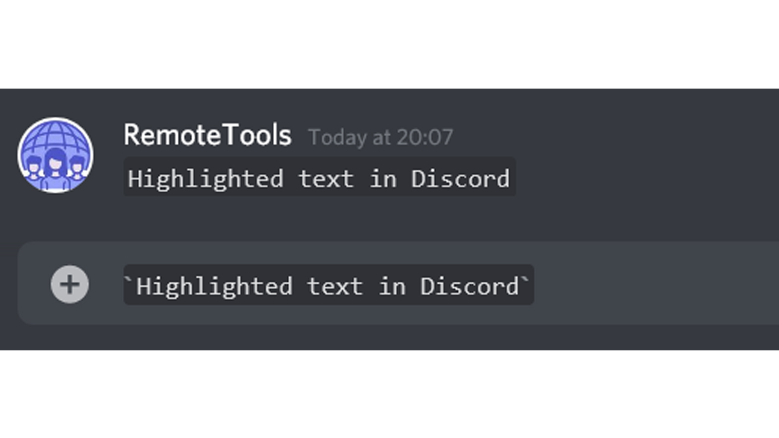 Discord Text Formatting - highlighted