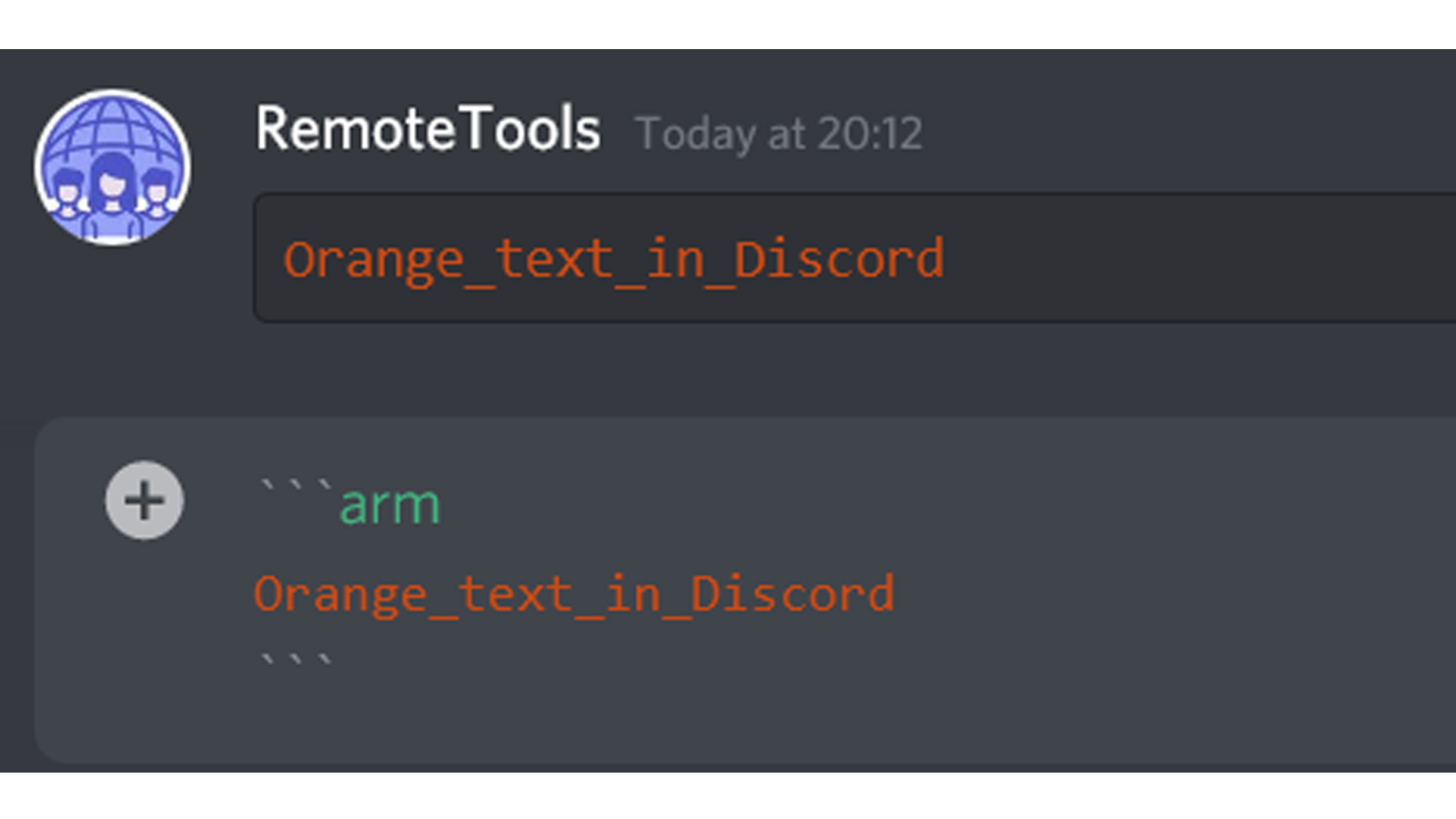 Formatage du texte Discord