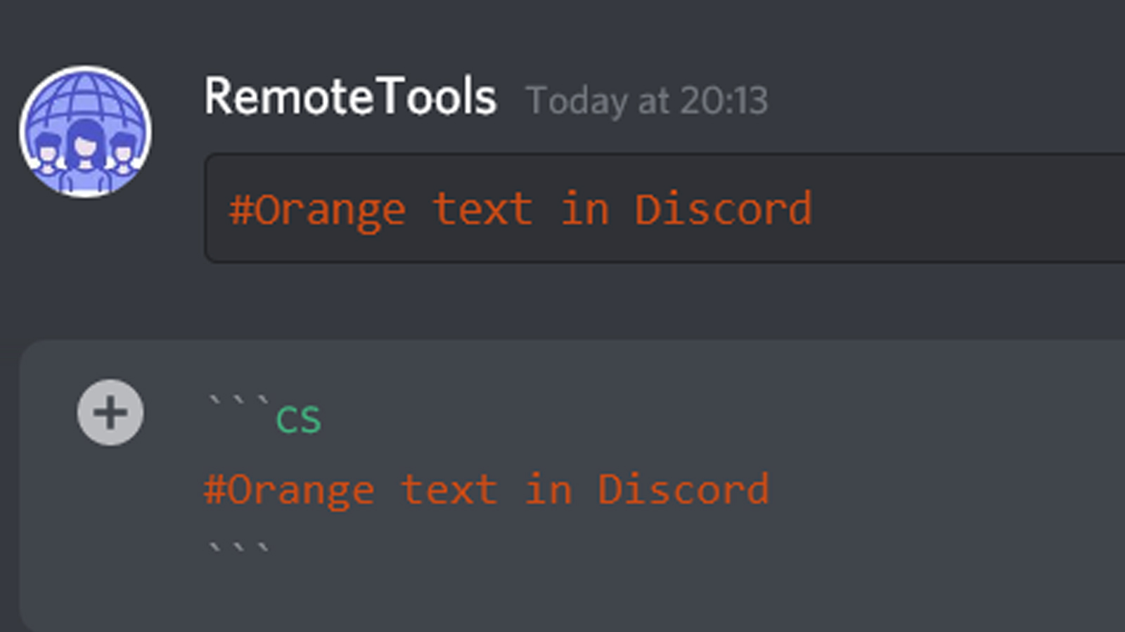 Formatage du texte Discord