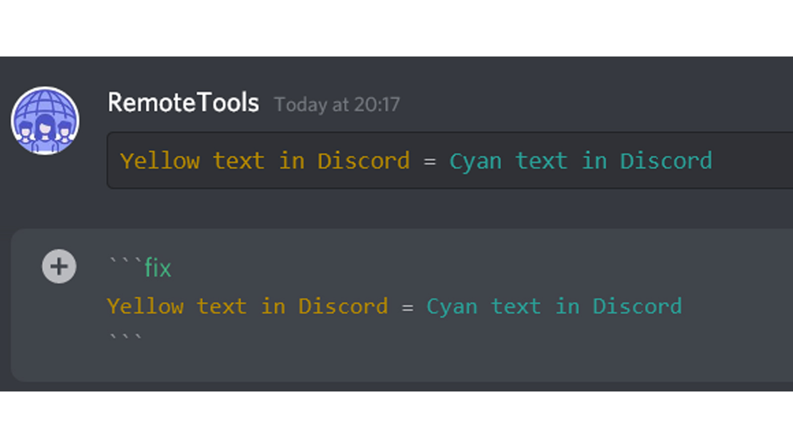 Formatage du texte Discord