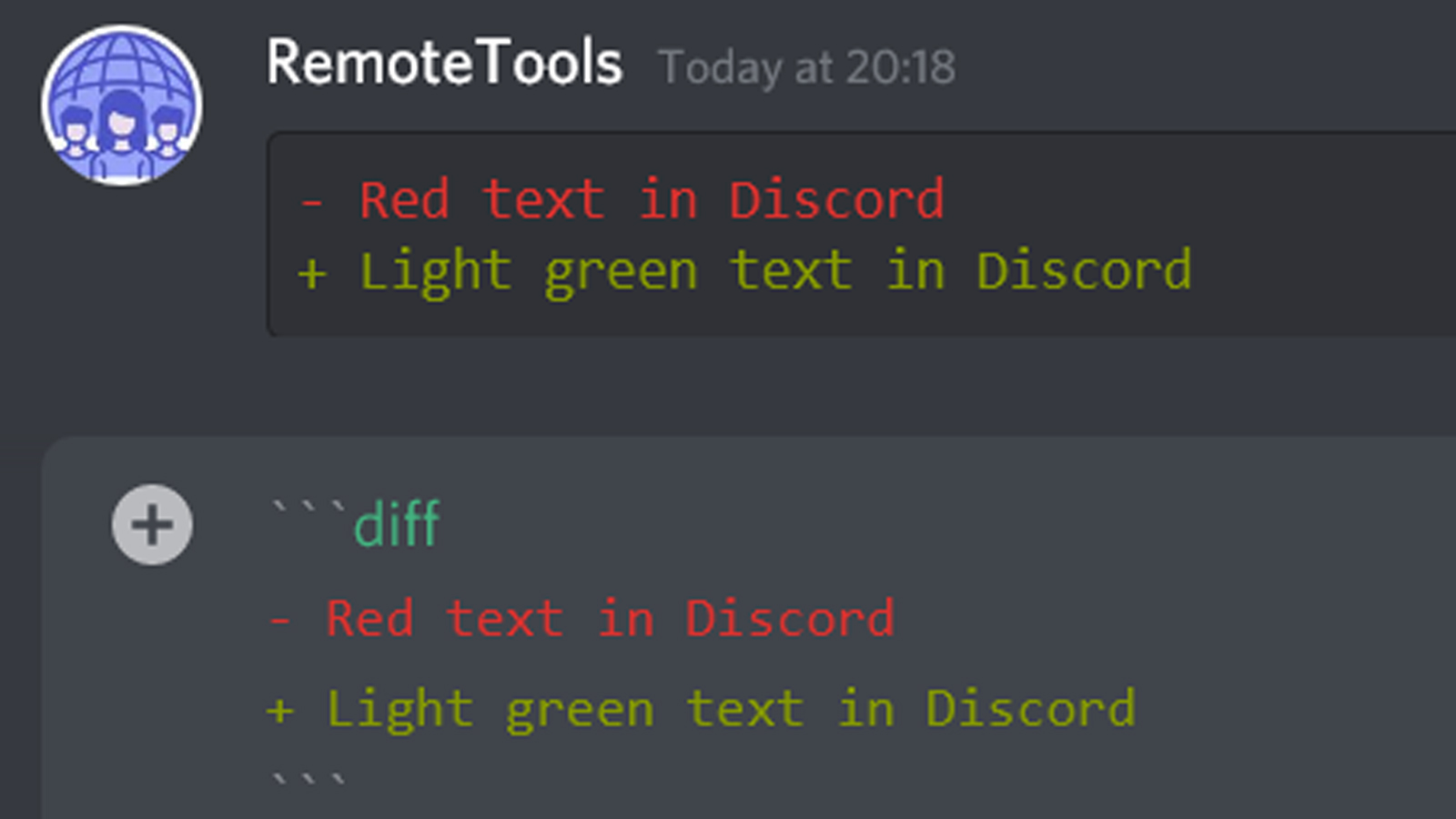 Formatage du texte Discord