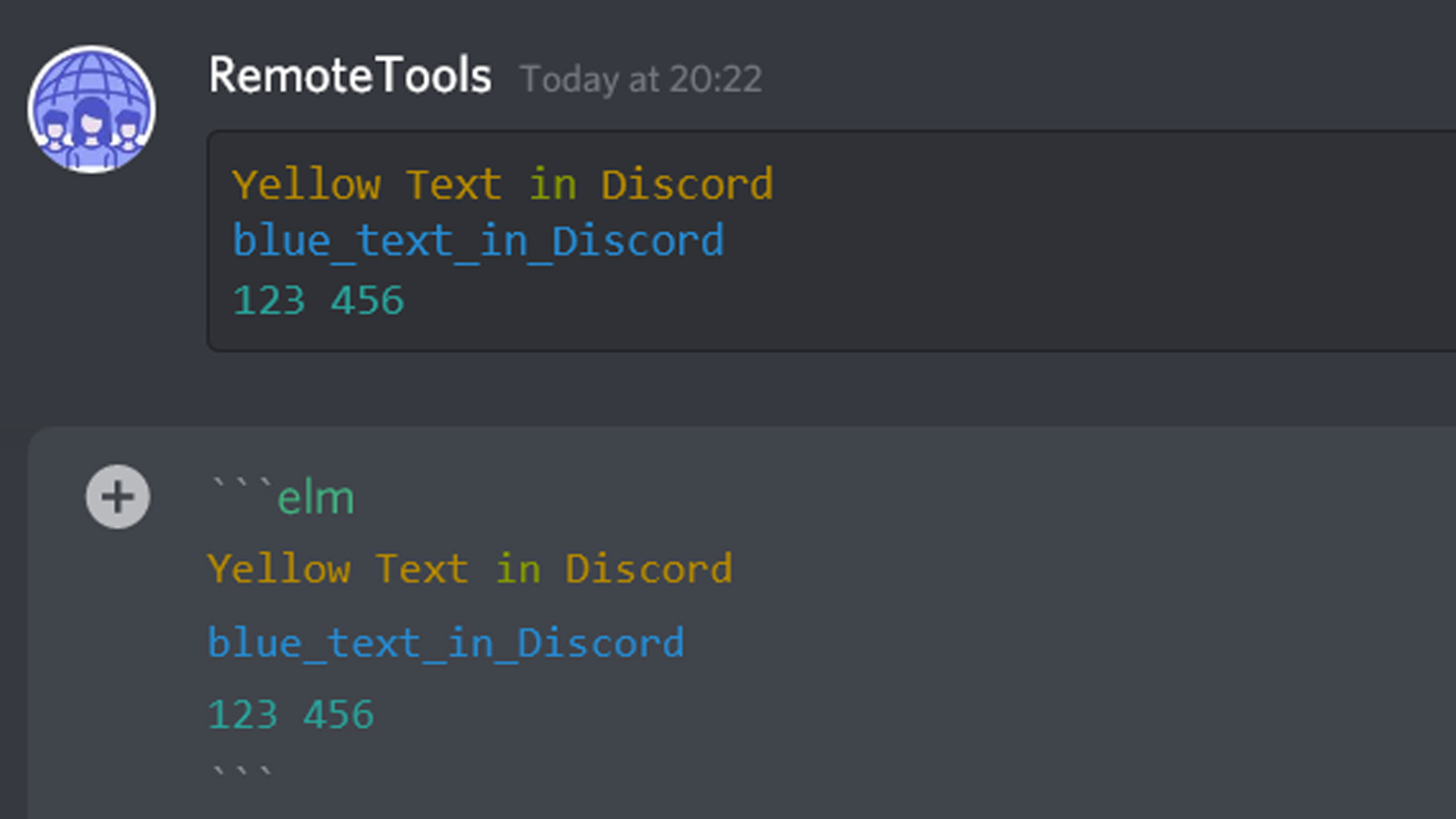 Formatage du texte Discord