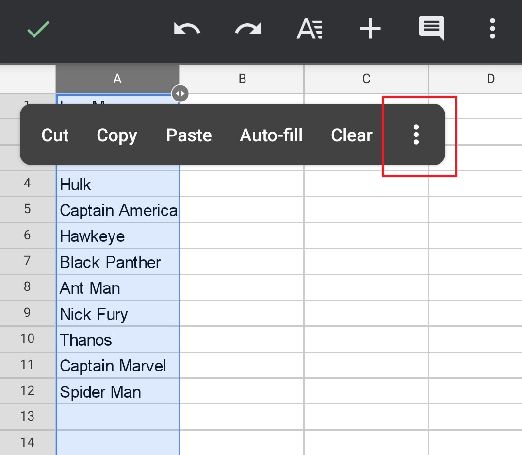 alphabetize in google docs