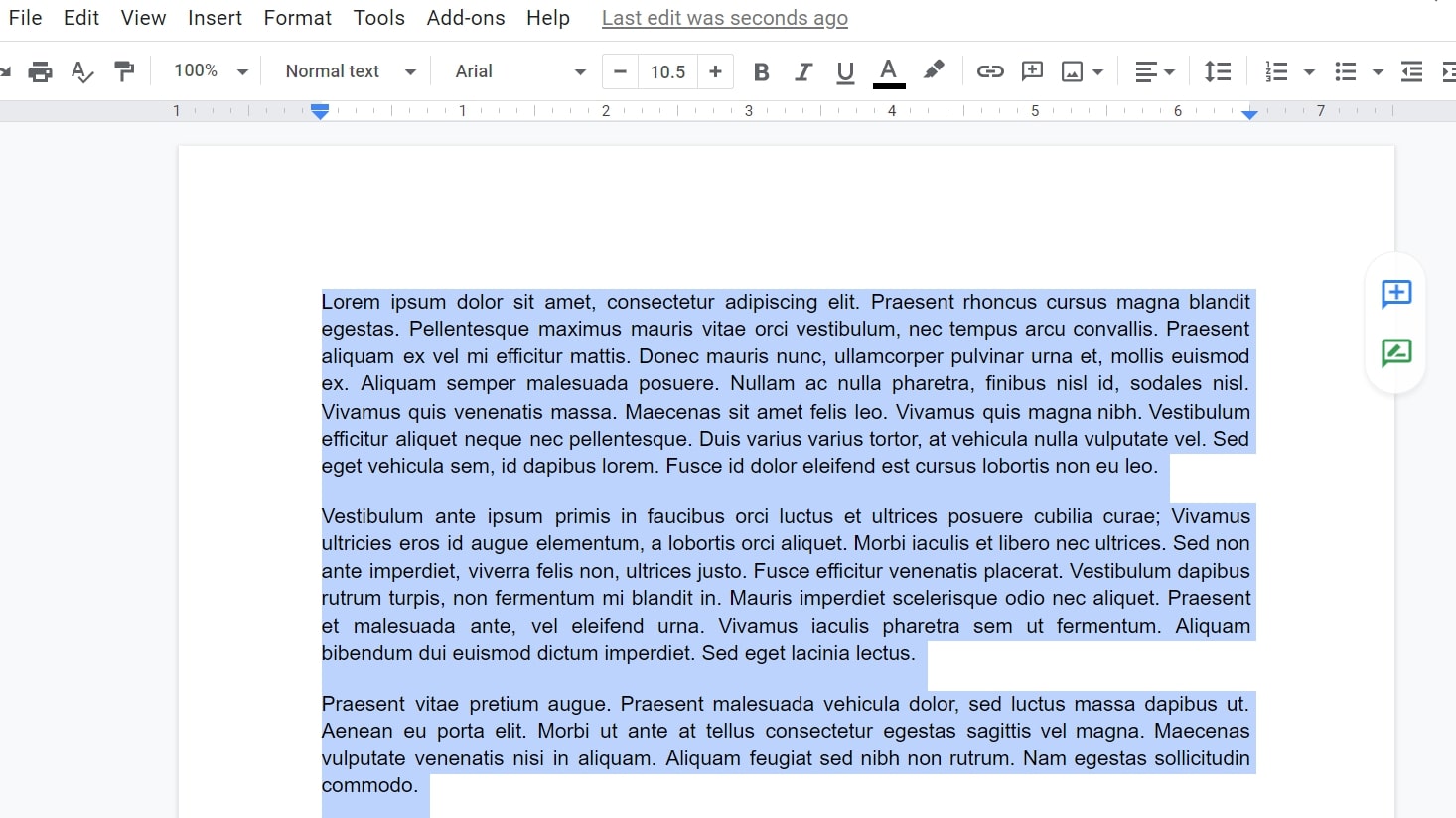 double spacing google docs 2