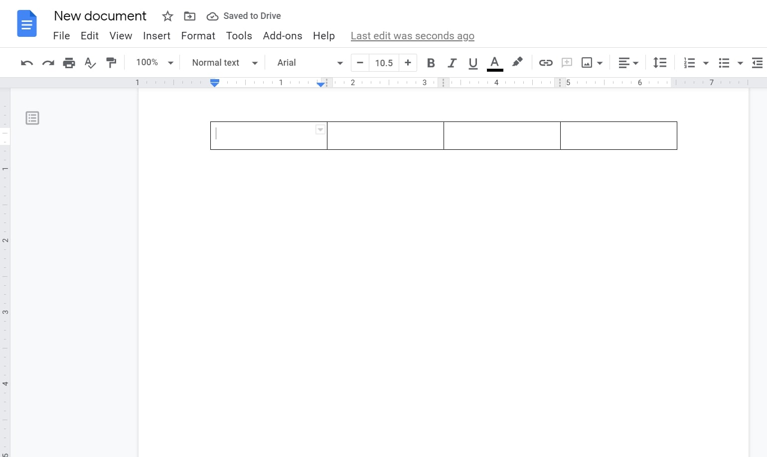 columns in google docs