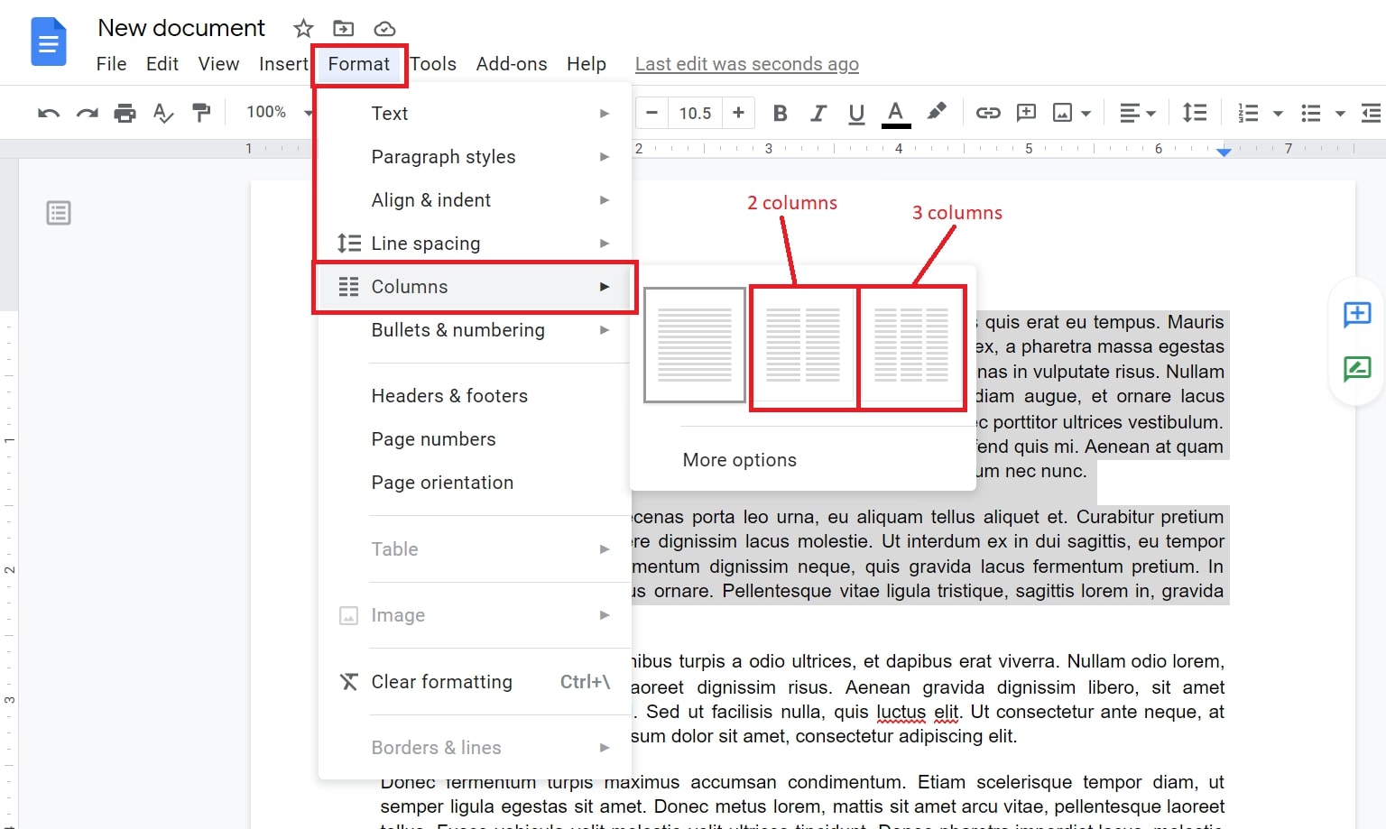 how-to-make-columns-in-google-docs