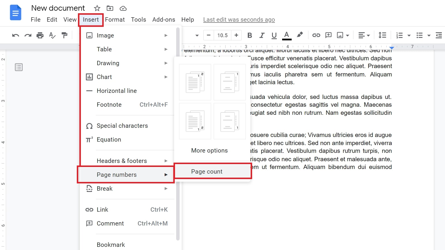 How To Add Page Numbers To Google Sheets