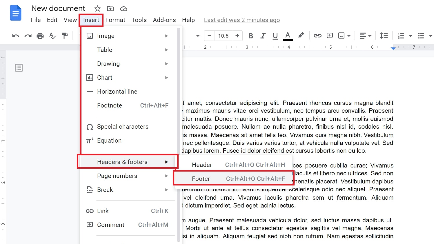 how to add numbers in google docs