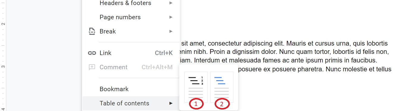 How to Make a Table of Contents in Google Docs