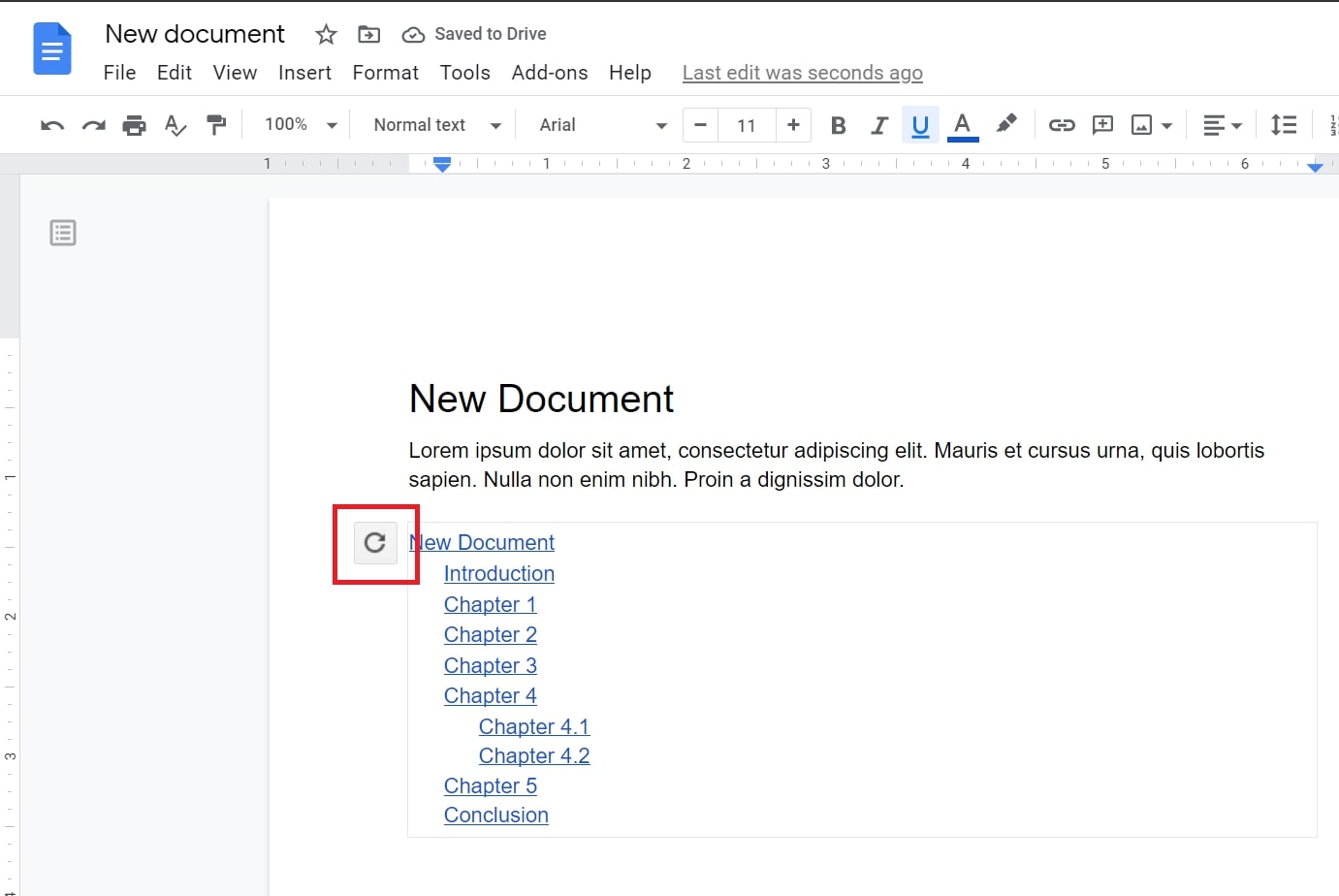 How to Make a Table of Contents in Google Docs