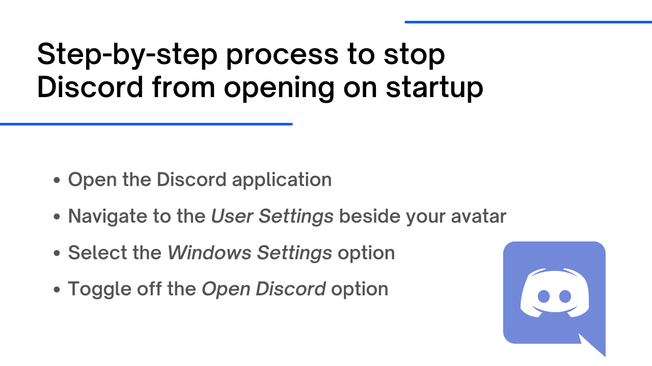 how to stop discord from opening on startup