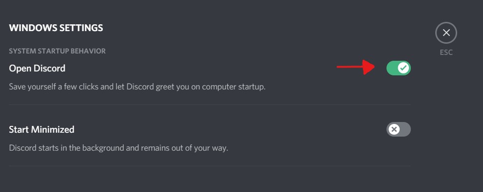 how to stop discord from opening on startup