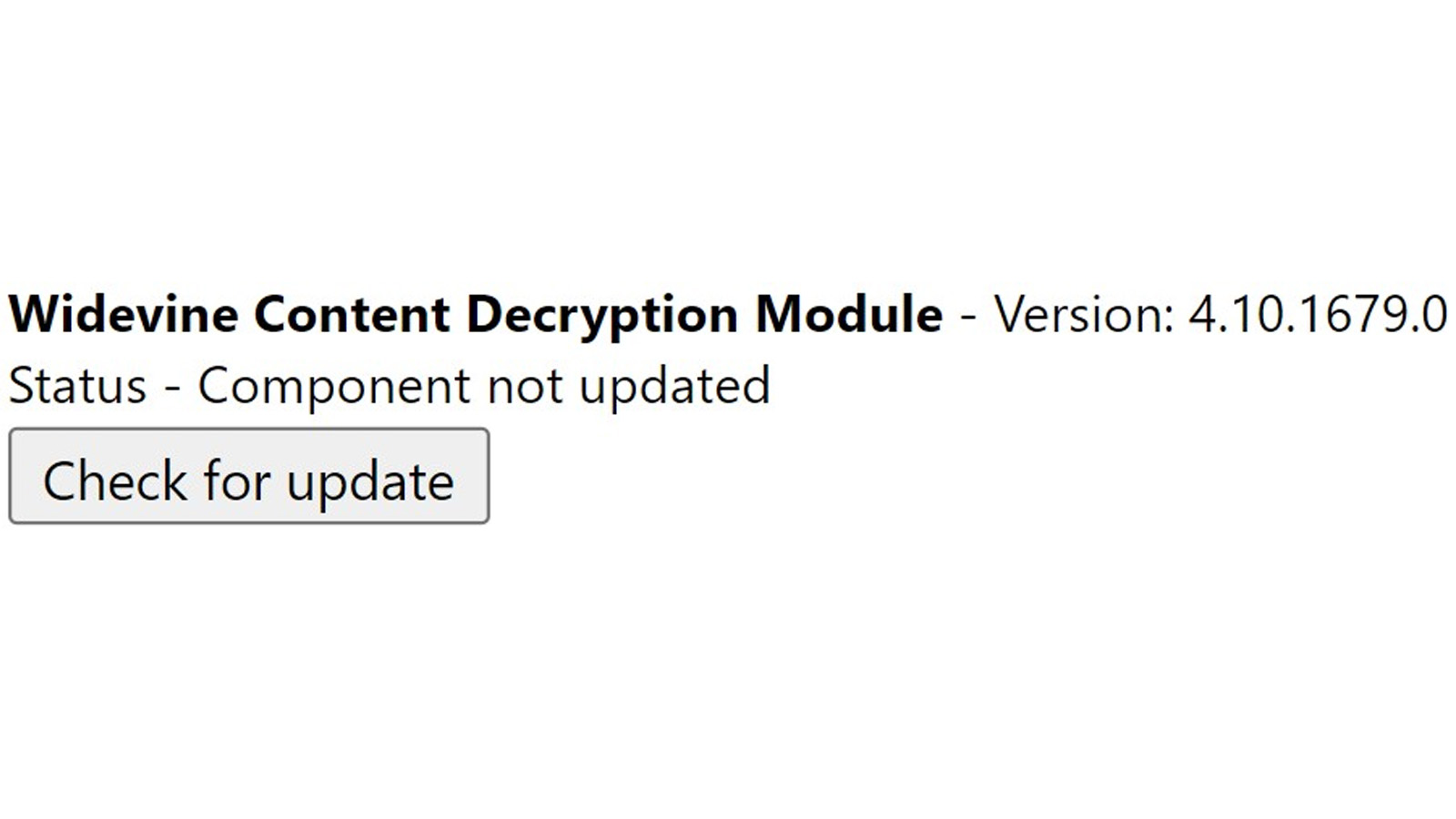 widevine content decryption module 1