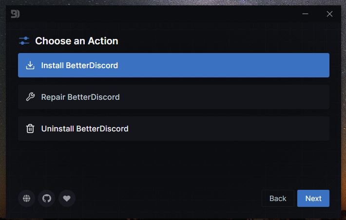 How to change Discord background