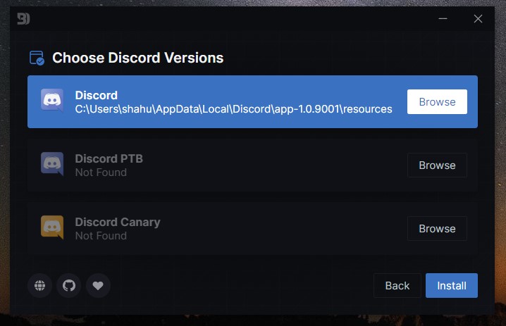 How to change Discord background