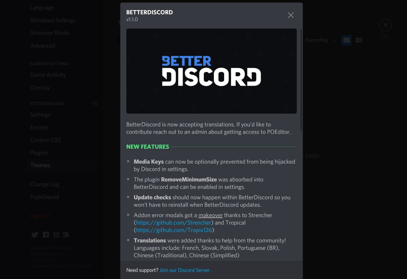 How to change Discord background?