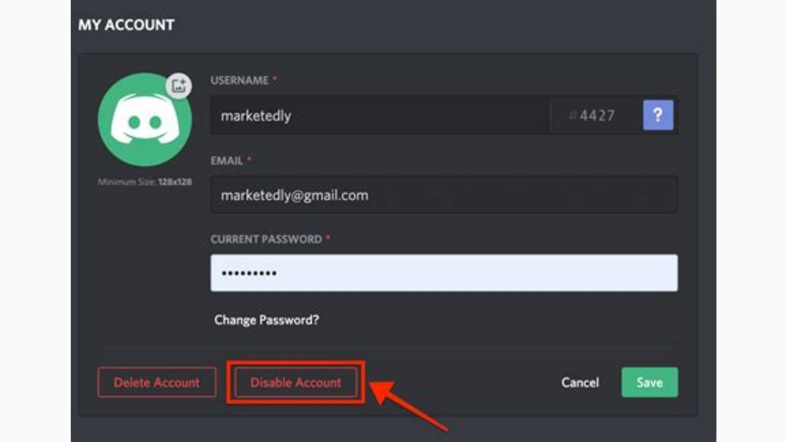 discord account disabled