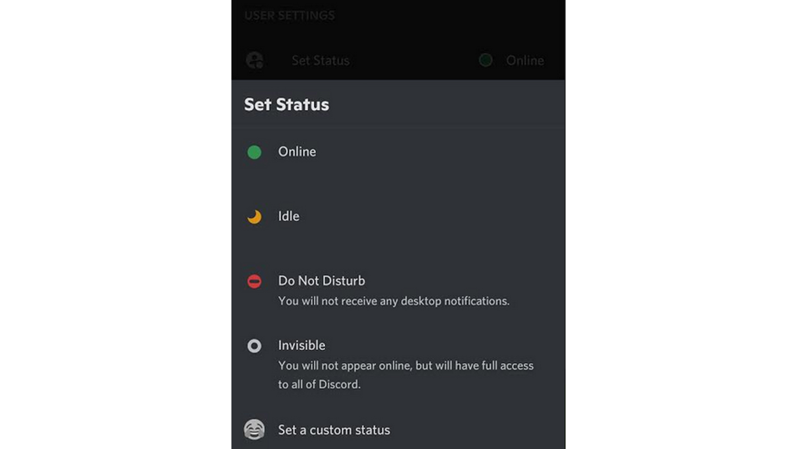 What does idle mean and how do you set it on Discord? - Android