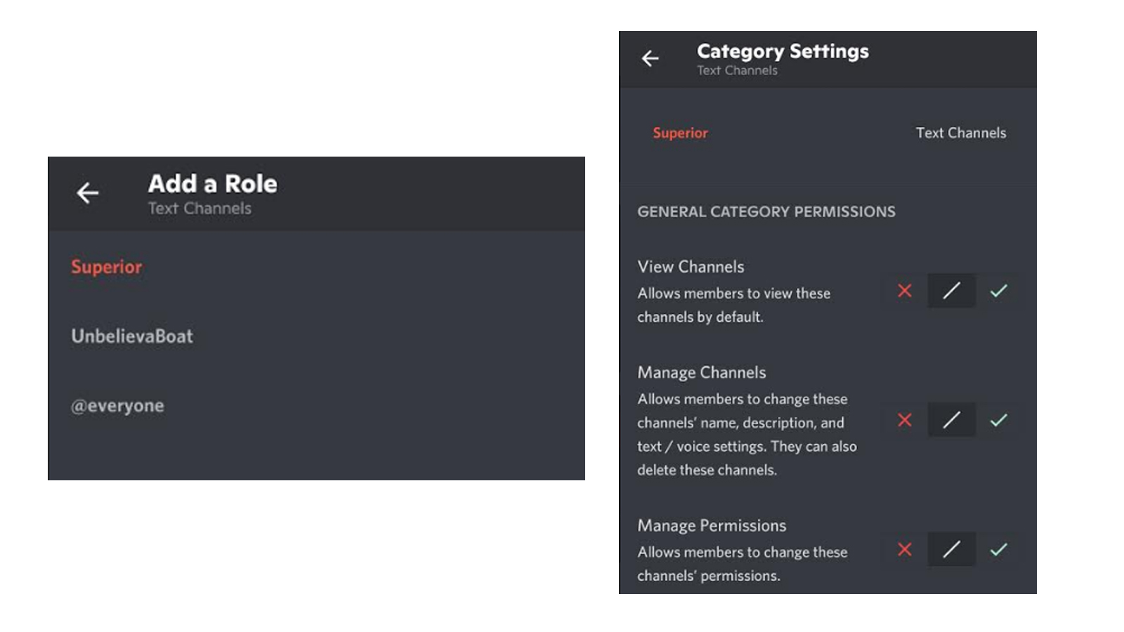 Roles description – Discord