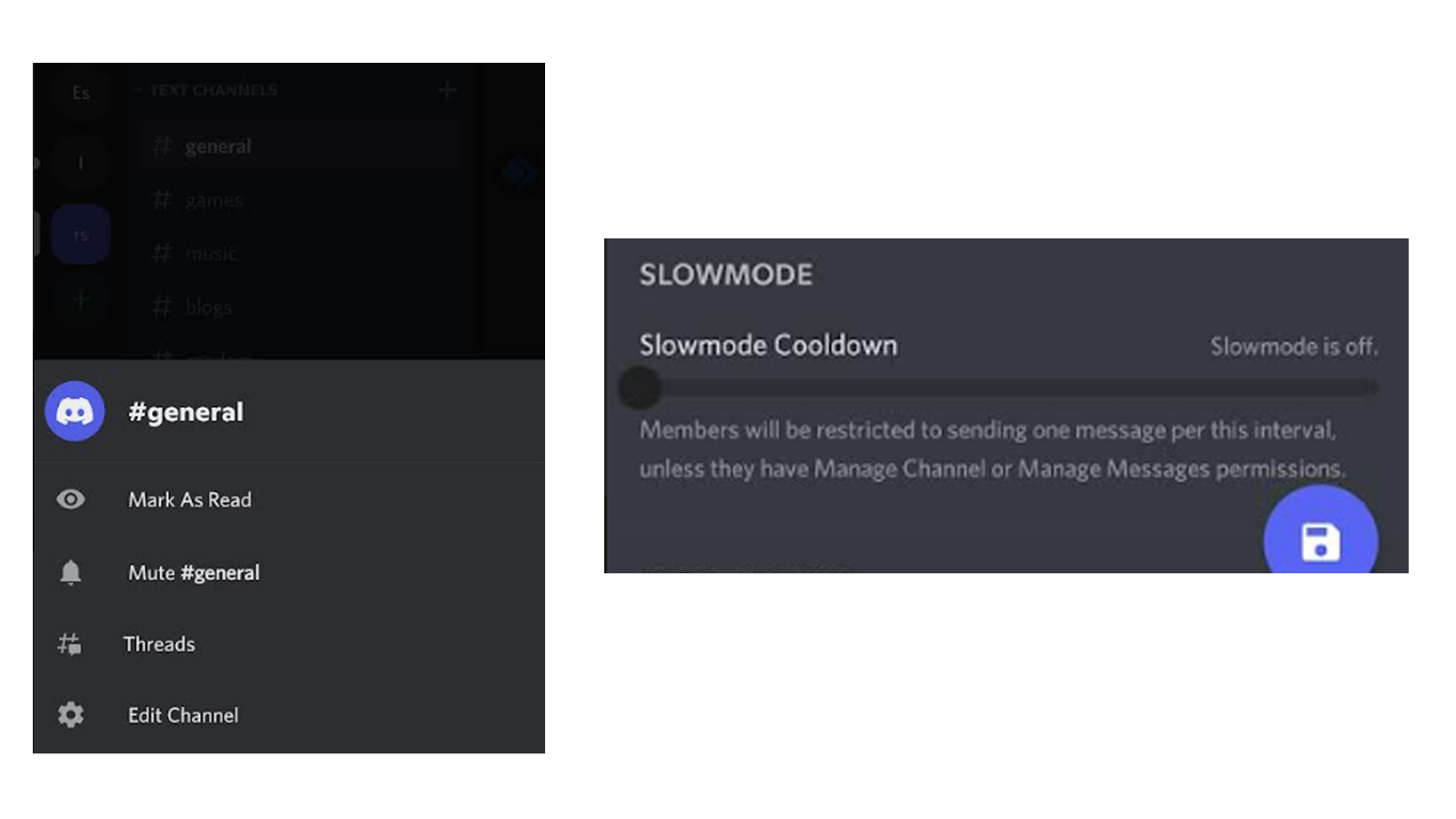 disable slowmode