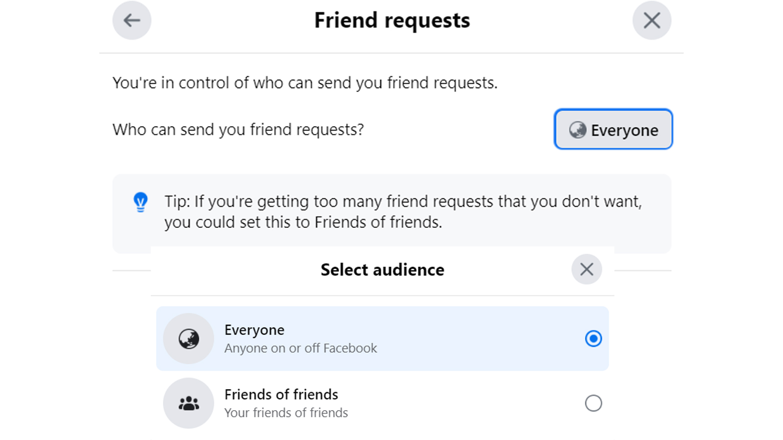 Why can't I add someone on Facebook?