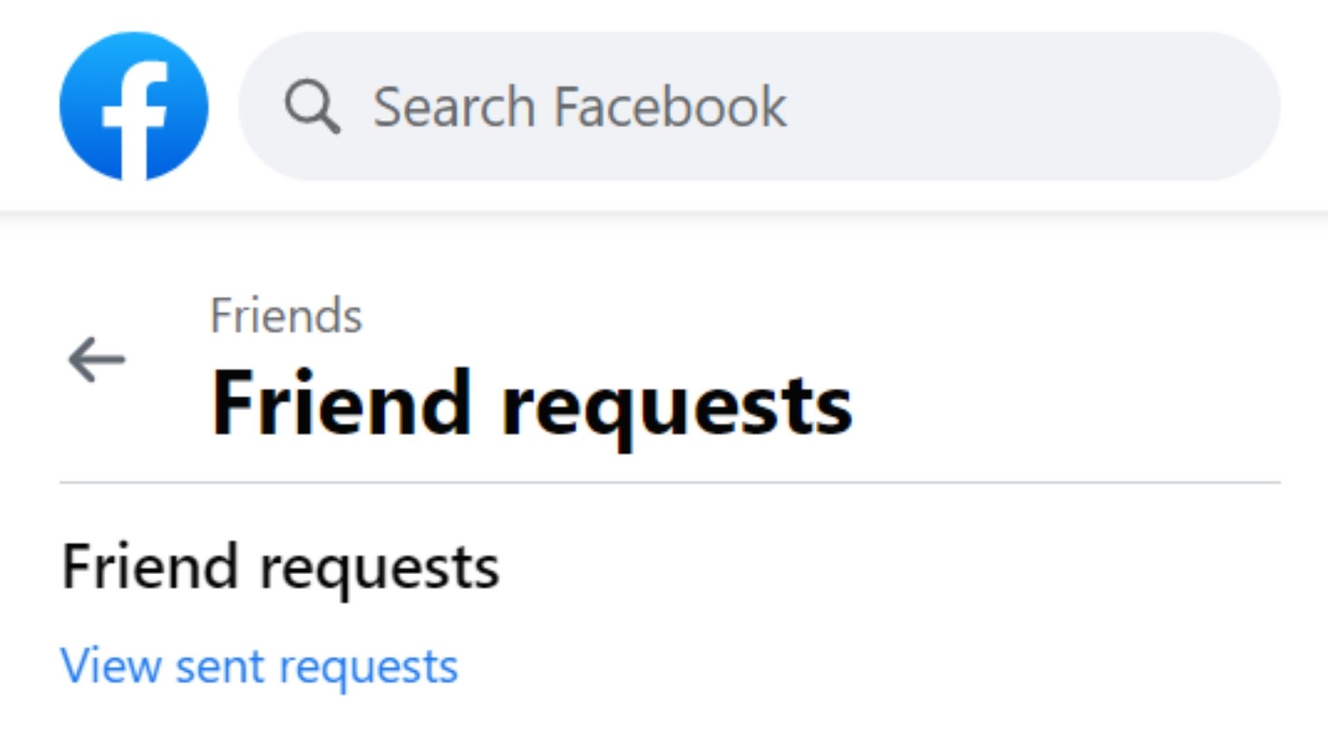 pending requests facebook