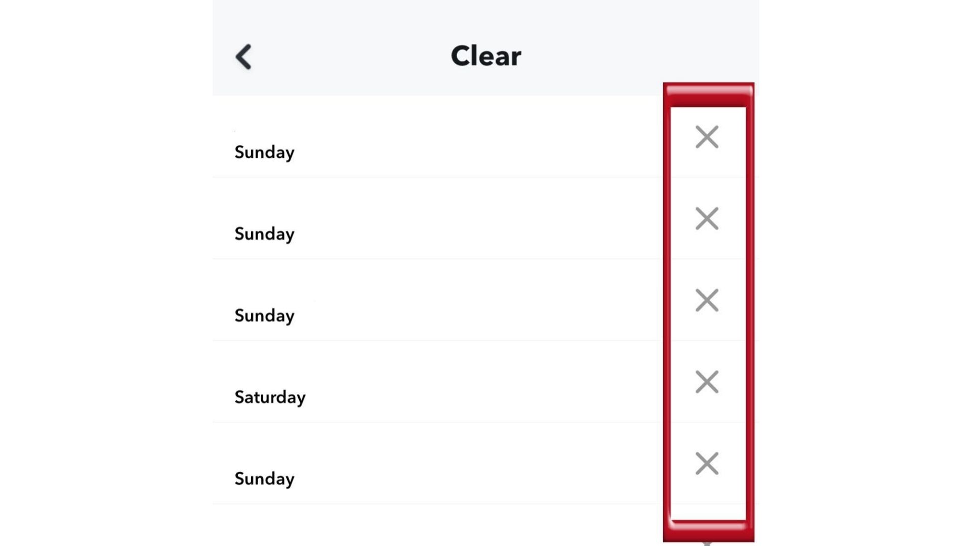 how-to-clear-recents-on-snapchat