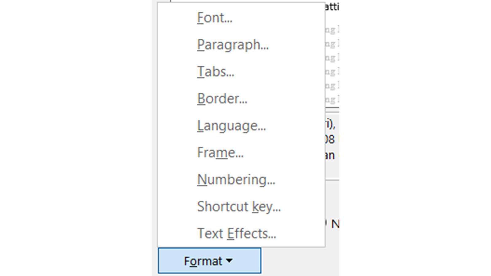 How to do hanging indents in Word