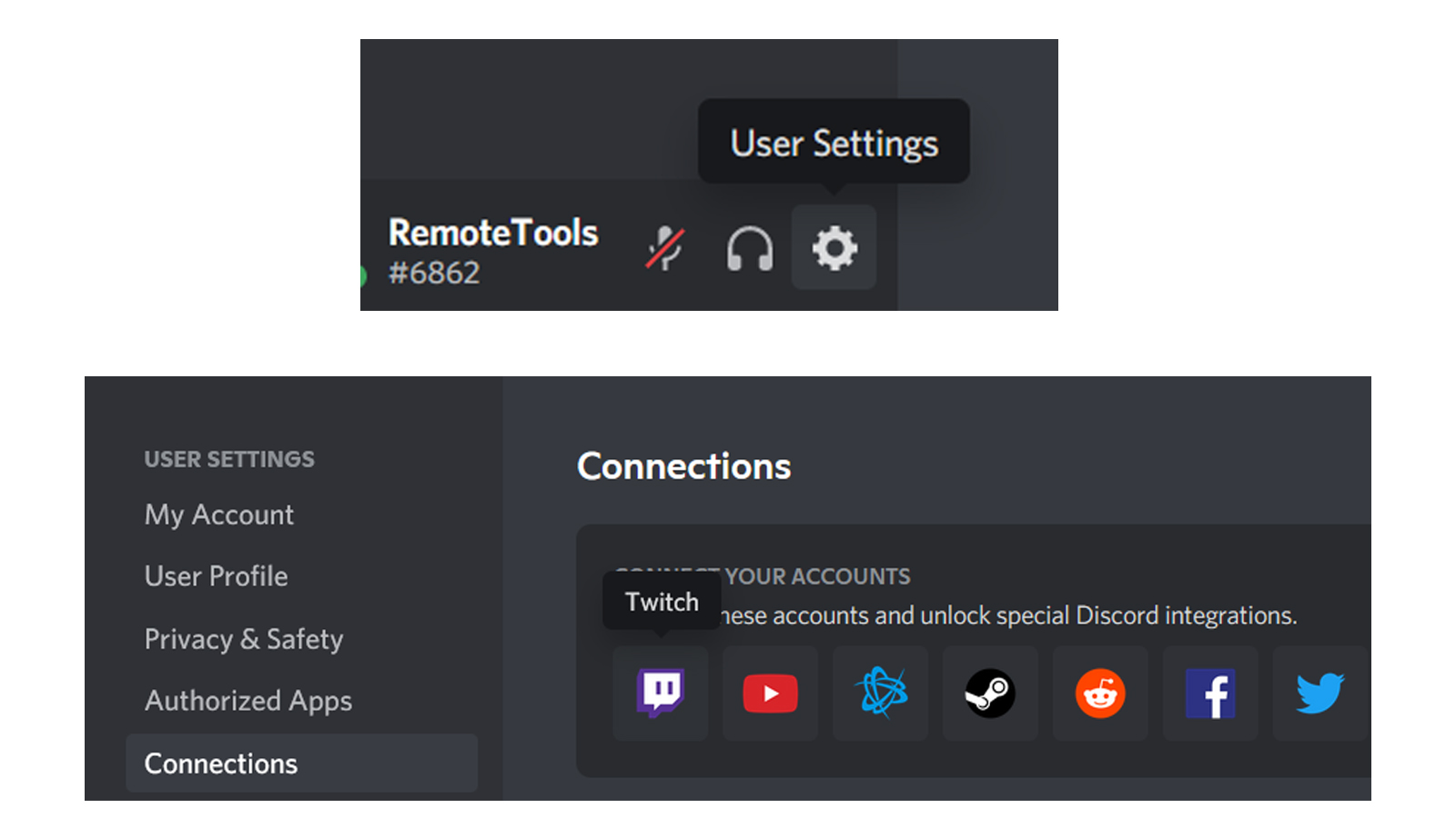 How to connect your Discord Account