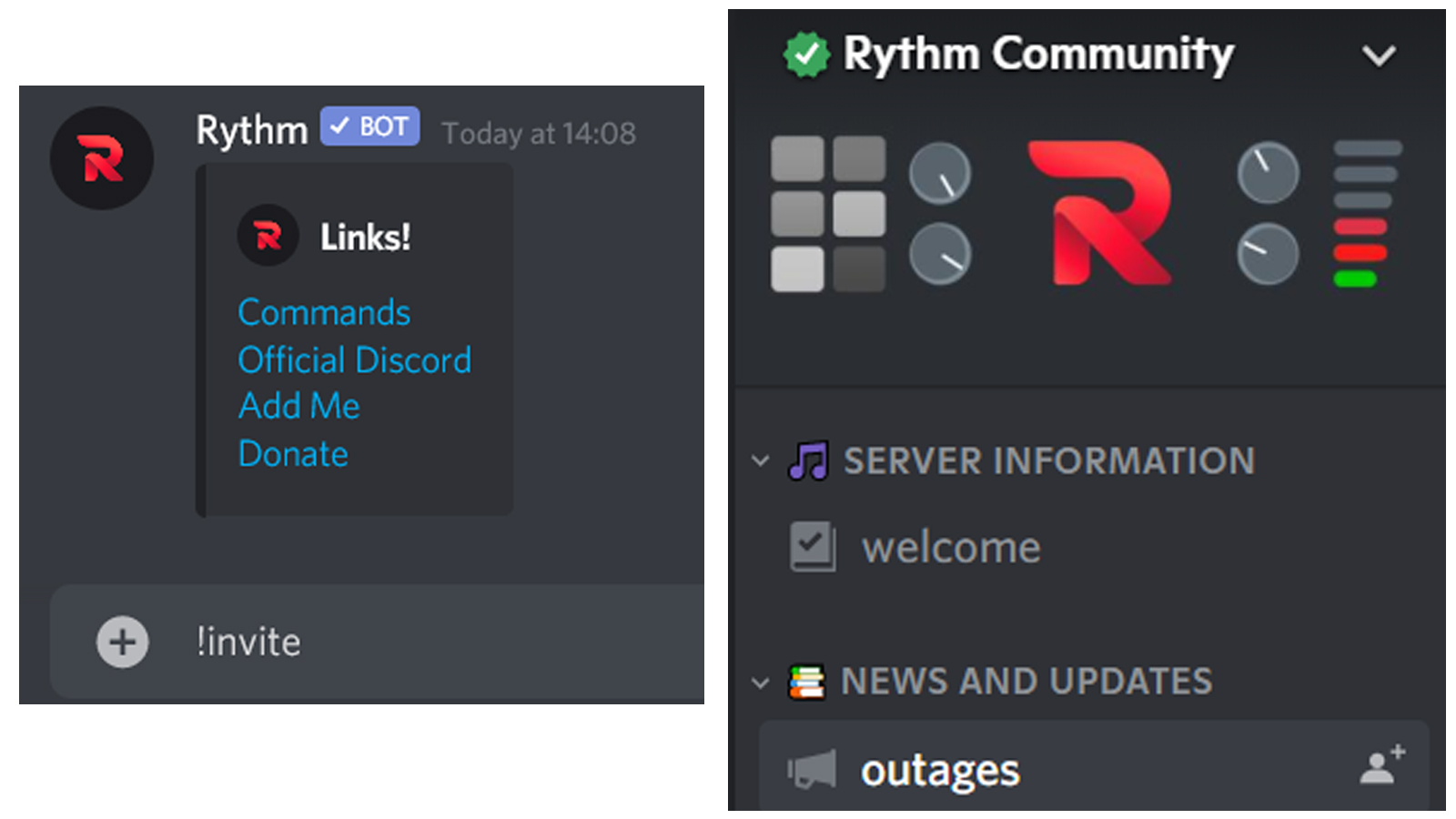 rythm bot commands discord