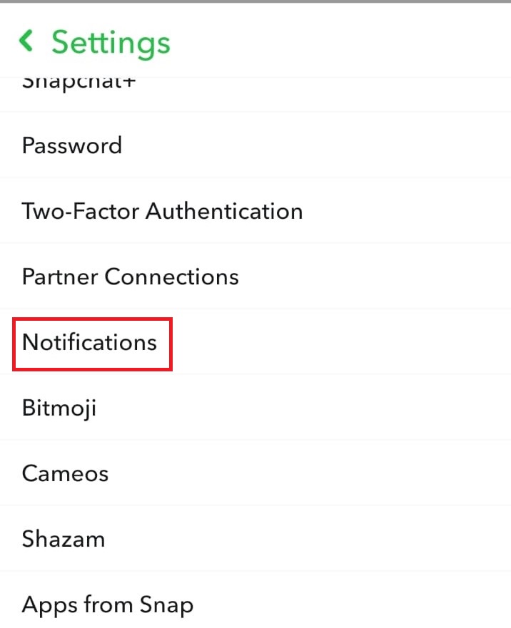 snapchat notifications